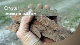  Presentation with metal detector - Theme featuring wwii found with metal detector background and a gray colored foreground