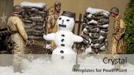  Presentation with army - Theme enhanced with wwii scene - three us army background and a  colored foreground