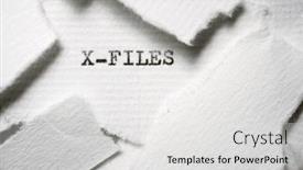  Presentation with files - Slides enhanced with x-files-text-written background and a light gray colored foreground