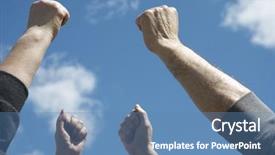  Presentation with winners announcement - Slide set having x focus point on nearest background and a  colored foreground