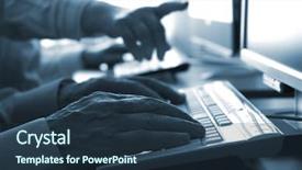  Presentation with employee anniversary work office - Beautiful presentation design featuring x focus point on nearest backdrop and a  colored foreground