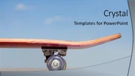  Presentation with blue sky - PPT theme having x game - close the skateboard background and a light blue colored foreground
