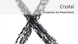  Presentation with alphabet - PPT layouts having letter x - x - hand-written alphabet isolated background and a white colored foreground