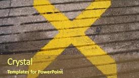  Presentation with treasure map - Beautiful PPT theme featuring x marks the spot backdrop and a tawny brown colored foreground