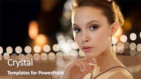  Presentation with christmas lights - PPT layouts consisting of x mas - beauty jewelry people and luxury background and a coral colored foreground