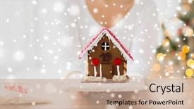  Presentation with christmas baking - PPT layouts with x mas - cooking people christmas and baking background and a coral colored foreground
