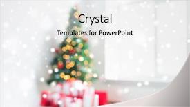  Presentation with family and home love concept - Colorful presentation theme enhanced with x mas - holidays celebration and home concept backdrop and a white colored foreground