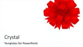  Presentation with meeting red white blue - Cool new PPT theme with x mas - shiny red ribbon on white backdrop and a white colored foreground