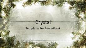  Presentation with decoration - Audience pleasing PPT layouts consisting of x mas - wooden background with christmas decoration backdrop and a light gray colored foreground