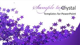  Presentation with celebration - Beautiful presentation theme featuring x mas party - celebration stars on white background backdrop and a white colored foreground