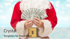  Presentation with kittens christmas holiday red christmas - Colorful PPT theme enhanced with x mas party - christmas holidays winning currency backdrop and a coral colored foreground