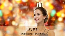  Presentation with golden lights - Colorful theme enhanced with x mas party - people holidays royalty and glamour backdrop and a coral colored foreground