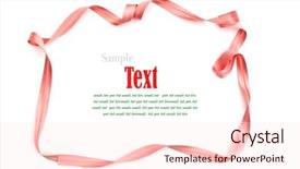  Presentation with pink and white roses - Slides enhanced with x mas party - shiny pink ribbon on white background and a lemonade colored foreground