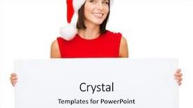  Presentation with christmas sale - Slide set having x-mas people advertisement sale background and a sky blue colored foreground