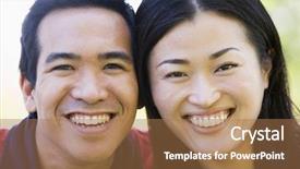  Presentation with wedding couple wishes - Presentation enhanced with x men - couple outdoors smiling background and a  colored foreground