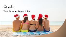  Presentation with shells beach summer holiday - Slides with x men - friendship happiness summer vacation holidays background and a  colored foreground