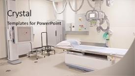  Presentation with hospital - Presentation design with x ray department in modern background and a lemonade colored foreground