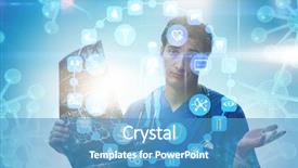  Presentation with mhealth - Audience pleasing slides consisting of x-ray image in mhealth backdrop and a teal colored foreground