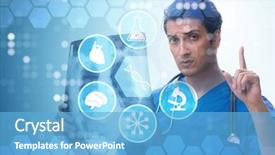  Presentation with mhealth - PPT theme with x-ray image in mhealth background and a light blue colored foreground