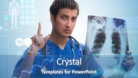  Presentation with mhealth - Presentation theme having x-ray image in mhealth background and a ocean colored foreground