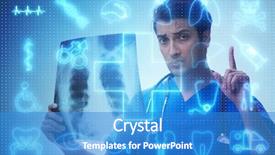  Presentation with telehealth - Amazing theme having x-ray image in telehealth backdrop and a teal colored foreground