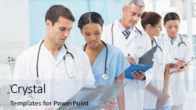  Presentation with metabolic doctor examining - Colorful PPT layouts enhanced with x-ray in the medical backdrop and a lemonade colored foreground