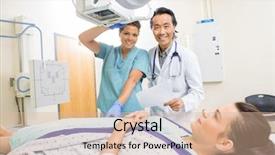  Presentation with xray - Audience pleasing theme consisting of x ray technician - portrait of male radiologist backdrop and a lemonade colored foreground