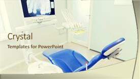  Presentation with dentistry - Cool new PPT theme with x ray teeth - dentistry medicine medical equipment backdrop and a cream colored foreground