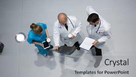  Presentation with hospital - PPT theme with x-ray while having coffee background and a light gray colored foreground