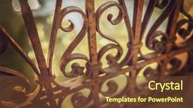  Presentation with film - PPT theme featuring x selective focus on nearest background and a tawny brown colored foreground