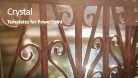  Presentation with safety mining iron - PPT theme having x selective focus on nearest background and a coral colored foreground