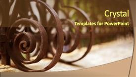  Presentation with film - Slide deck with x selective focus on nearest background and a tawny brown colored foreground