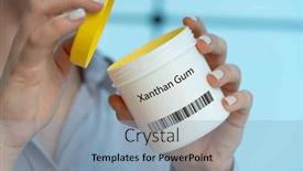  Presentation with cause - Slide deck with xanthan-gum-a-thickening-agent and a light blue colored foreground