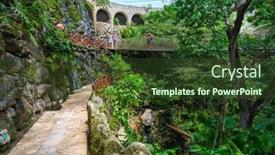  Presentation with mayan - Cool new presentation design with xcaret-mexico-april-16-2019 backdrop and a tawny brown colored foreground