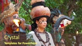  Presentation with ancient village - Amazing theme having xcaret-mexico-july-19-pre backdrop and a  colored foreground