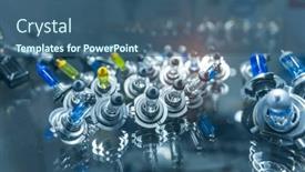  Presentation with light bulbs - Presentation consisting of xenon-and-halogen-lamps-automotive background and a ocean colored foreground