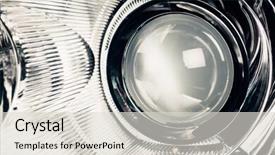  Presentation with optic nerve - Cool new slide set with xenon led headlight lamp optic backdrop and a  colored foreground