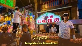  Presentation with vendor - Cool new presentation theme with xi-an-china-october-7 backdrop and a tawny brown colored foreground