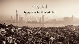  Presentation with island - Colorful PPT layouts enhanced with xiamen-city-viewed-from-gulangyu backdrop and a lemonade colored foreground