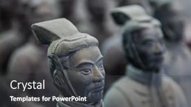  Presentation with terracotta army - Beautiful PPT layouts featuring xian-china-may-19-2018 backdrop and a dark gray colored foreground