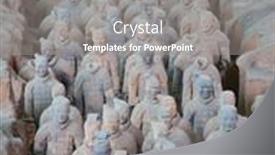  Presentation with terracotta army - Beautiful PPT layouts featuring xian-china-october-8-2017 backdrop and a gray colored foreground