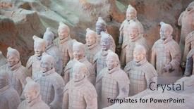  Presentation with terracotta army - Audience pleasing PPT layouts consisting of xian-china-october-8-2017 backdrop and a light gray colored foreground