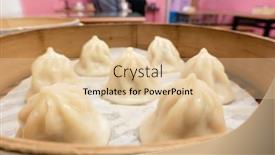  Presentation with snacks - Cool new slide deck with xiao-long-bao-soup-dumplings backdrop and a lemonade colored foreground
