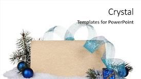  Presentation with christmas balls disco ball - Colorful slide set enhanced with xmas card - blank postcard christmas balls backdrop and a  colored foreground