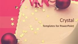  Presentation with cristmas - Slides featuring xmas greeting card red cristmas background and a lemonade colored foreground