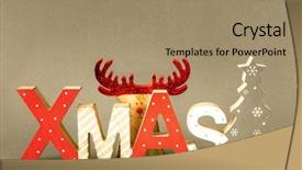  Presentation with hidden - Theme featuring xmas text and hidden background and a coral colored foreground