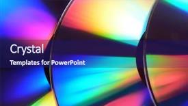  Presentation with rainbows - Theme consisting of xray film silver - compact disc rainbows background and a navy blue colored foreground