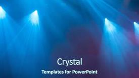  Presentation with green stage lights - PPT theme featuring xrays production - magic stage lights background and a ocean colored foreground
