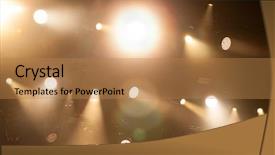  Presentation with stage lights - Beautiful PPT layouts featuring xrays production - magic stage lights backdrop and a coral colored foreground