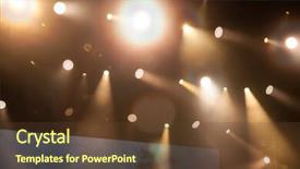  Presentation with green stage lights - Audience pleasing slide deck consisting of xrays production - magic stage lights backdrop and a tawny brown colored foreground